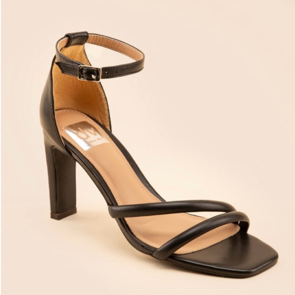 Classic Black Ankle-Strap High Heel Sandal